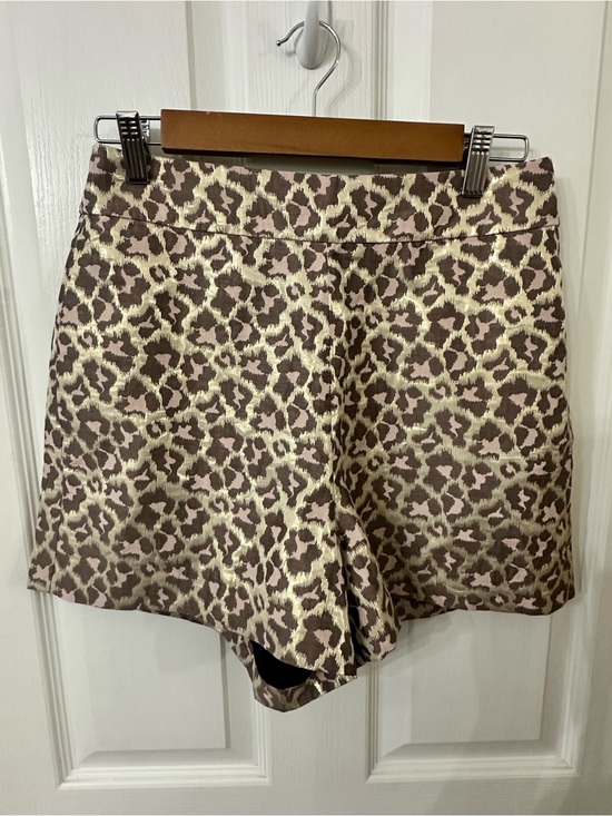 J. Crew Pants - J.Crew Trouser Short in Metallic Leopard Jacquard, size 6 NWT